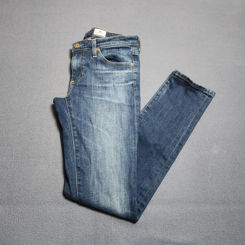 AG Adriano Goldschmied Women 27 Low Rise Cigarette Leg The Stilt Jeans